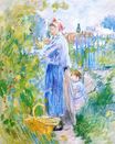 Berthe Morisot - Mother and Child Picking Nasturtiums 1882