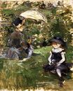 Berthe Morisot - Young Woman and Child on an Isle 1883
