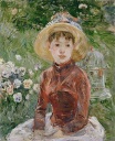 Berthe Morisot - Young Girl on the Grass. Mlle Isabelle Lambert 1885