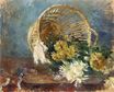 Berthe Morisot - Chrysanthemums. Overturned Basket 1885