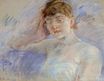 Berthe Morisot - Young Woman in White. Isabelle Lemmonier 1886