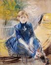 Berthe Morisot - Little Girl in a Blue Dress 1886