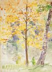 Berthe Morisot - Fall Colors in the Bois de Boulogne 1888