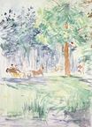 Berthe Morisot - Carriage in the Bois de Boulogne 1889