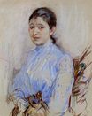 Berthe Morisot - Young Woman in a Blue Blouse 1889