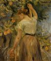Berthe Morisot - Young Woman Picking Oranges 1889