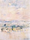 Berthe Morisot - The Rising Moon over the Seine Valley 1890