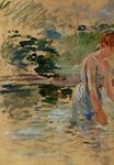 Berthe Morisot - The Bath at Mesnil 1892