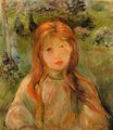 Berthe Morisot - Little Girl at Mesnil. Jeanne Bodeau 1892