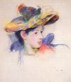 Berthe Morisot - Jeanne Pontillon Wearing a Hat 1893