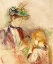 Berthe Morisot - Young Woman and Child, Avenue du Bois 1894