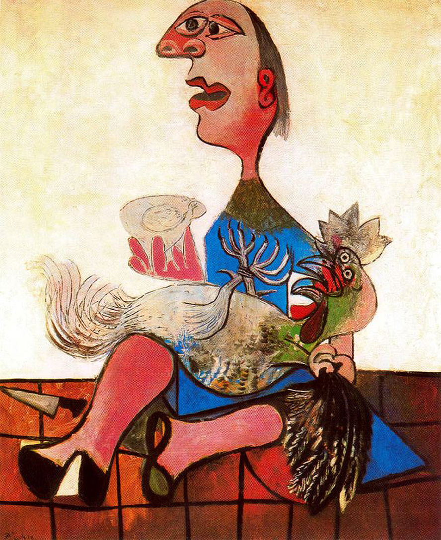 Pablo Picasso Picture Woman With Cockerel 1938