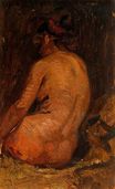 Female nude from back 1895