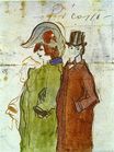 Picasso with partner 1901
