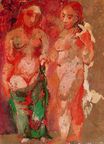 Nude woman naked face and nude woman profile 1906
