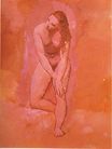 Nude, study to Harem 1906