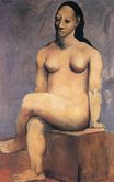 Seated woman with her legs crossed 1906