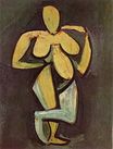 Standing female nude 1908
