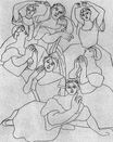 Seven ballerinas 1919