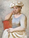Leaning woman with bonnet 1921