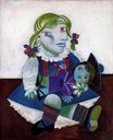 Portrait of Maya with her doll 1938
