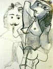 Female nude with man's head 1967