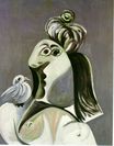 Woman with bird 1970