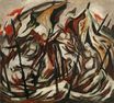 Jackson Pollock - Composition with Figures and Banners 1938