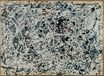 Jackson Pollock - Composition. White, Black, Blue and Red on White 1948
