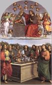 Raphael - The Crowning of the Virgin. Pala Oddi 1503