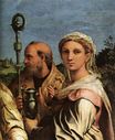 Raphael - St. Cecilia with Saints (detail) 1516