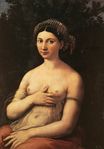Raphael - The Portrait of a Young Woman. La fornarina 1518-1520