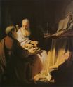 Rembrandt van Rijn - Two Old Men Disputing. Saint Paul and Saint Peter 1628