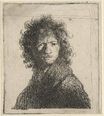 Rembrandt van Rijn - Self Portrait, Frowning 1630