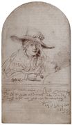 Rembrandt van Rijn - Saskia In A Straw Hat 1633