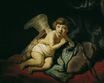 Rembrandt van Rijn - Cupid Blowing Soap Bubbles 1634