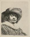 Rembrandt van Rijn - A Portrait of a Man with a Broad Brimmed Hat and a Ruff 1638