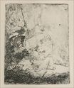 Rembrandt van Rijn - A Small Lion Hunt with a Lioness 1641