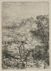 Rembrandt van Rijn - The Shepards in the Woods 1644