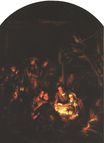 Rembrandt van Rijn - The Adoration of the Shepherds (fragment) 1645