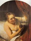 Rembrandt van Rijn - Woman in bed 1645