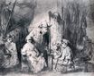 Rembrandt van Rijn - Studio Scenne With Sitters 1650