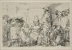 Rembrandt van Rijn - Jesus Disputing with the Doctors the Smaller Print 1654