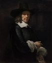 Rembrandt van Rijn - Portrait of a Gentleman with a Tall Hat and Gloves 1660