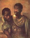 Rembrandt van Rijn -  Two Moors 1661