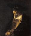 Rembrandt van Rijn - Portrait of a Man in the Hat Decorated with Pearls 1667