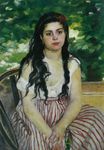 Pierre-Auguste Renoir - In summer. The gypsy 1868