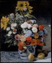 Renoir Pierre-Auguste - Mixed flowers in an earthware pot 1869