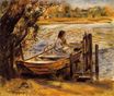 Pierre-Auguste Renoir - Young woman in a boat Lise Trehot 1870