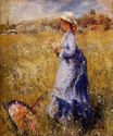 Pierre-Auguste Renoir - Girl gathering flowers 1872